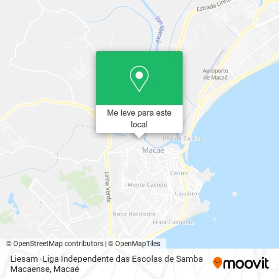 Liesam -Liga Independente das Escolas de Samba Macaense mapa