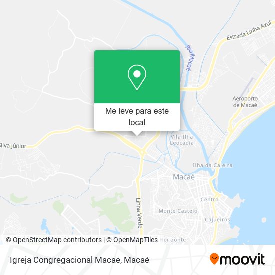 Igreja Congregacional Macae mapa
