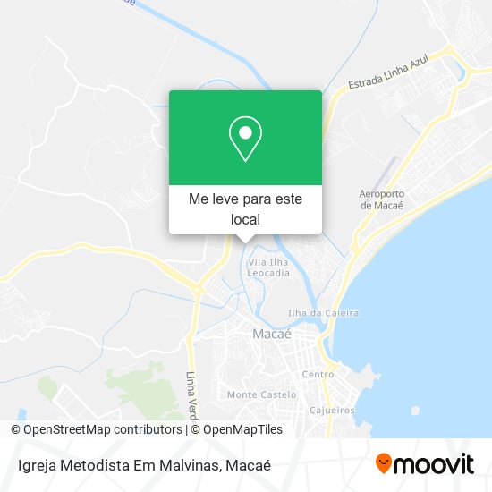 Igreja Metodista Em Malvinas mapa