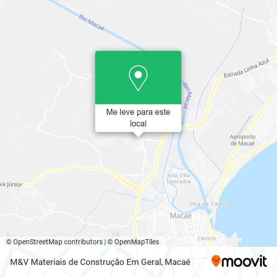 M&V Materiais de Construção Em Geral mapa