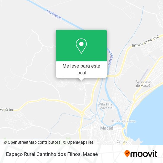 Espaço Rural Cantinho dos Filhos mapa