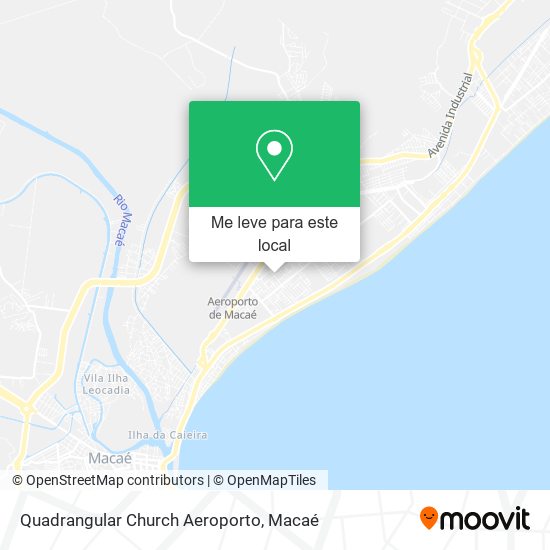 Quadrangular Church Aeroporto mapa