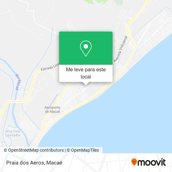 Praia dos Aeros mapa