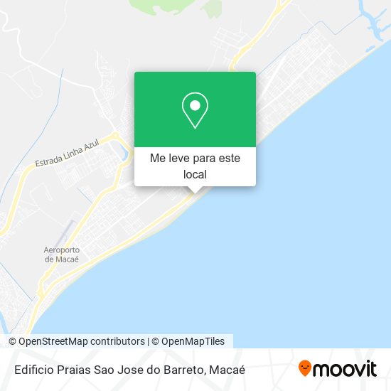 Edificio Praias Sao Jose do Barreto mapa