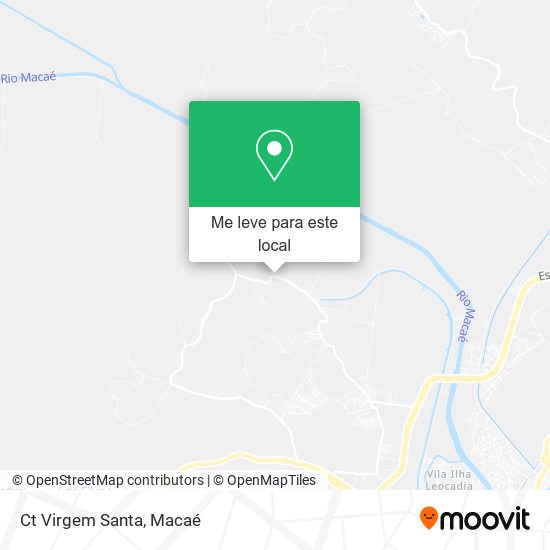 Ct Virgem Santa mapa