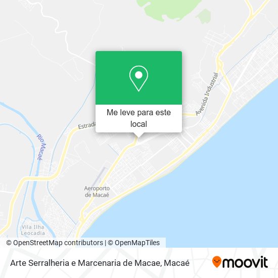 Arte Serralheria e Marcenaria de Macae mapa