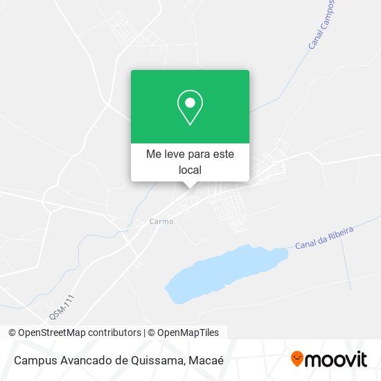 Campus Avancado de Quissama mapa