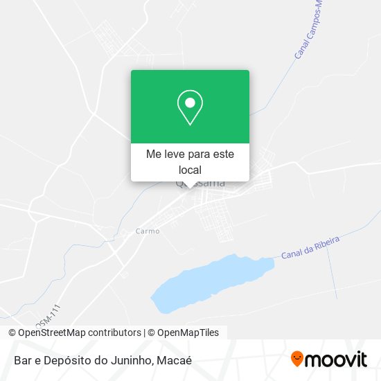 Bar e Depósito do Juninho mapa