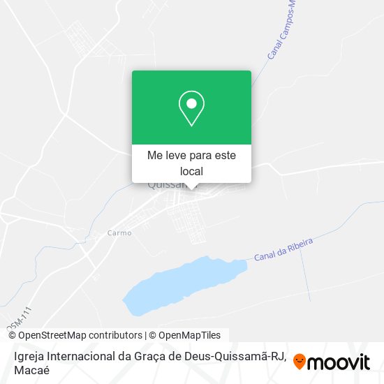 Igreja Internacional da Graça de Deus-Quissamã-RJ mapa