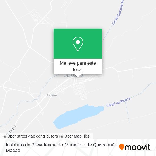Instituto de Previdência do Município de Quissamã mapa