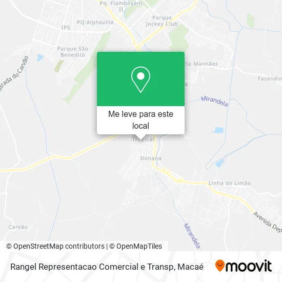 Rangel Representacao Comercial e Transp mapa
