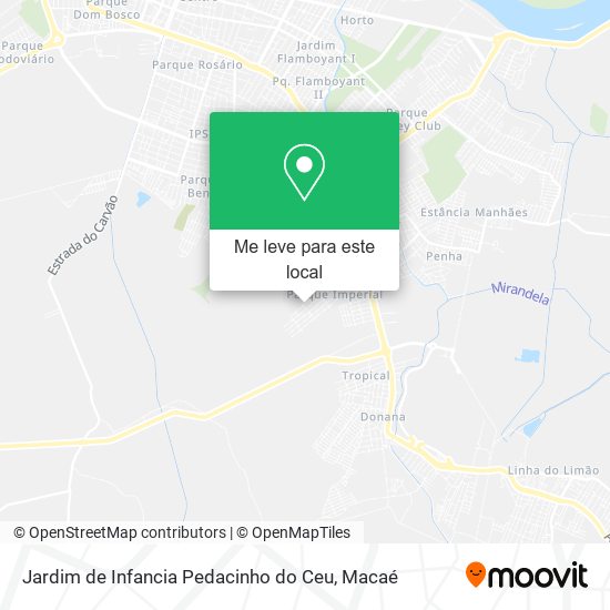 Jardim de Infancia Pedacinho do Ceu mapa