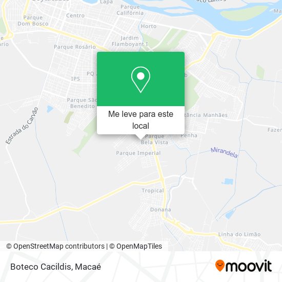 Boteco Cacildis mapa