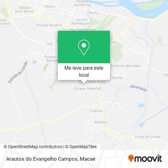 Arautos do Evangelho Campos mapa