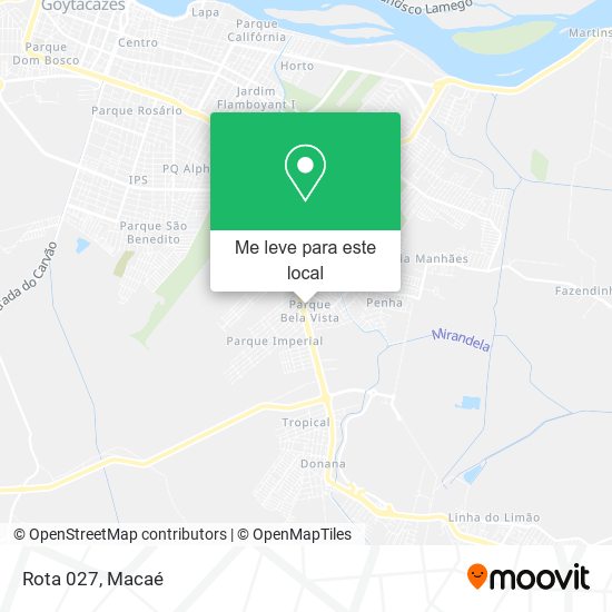 Rota 027 mapa