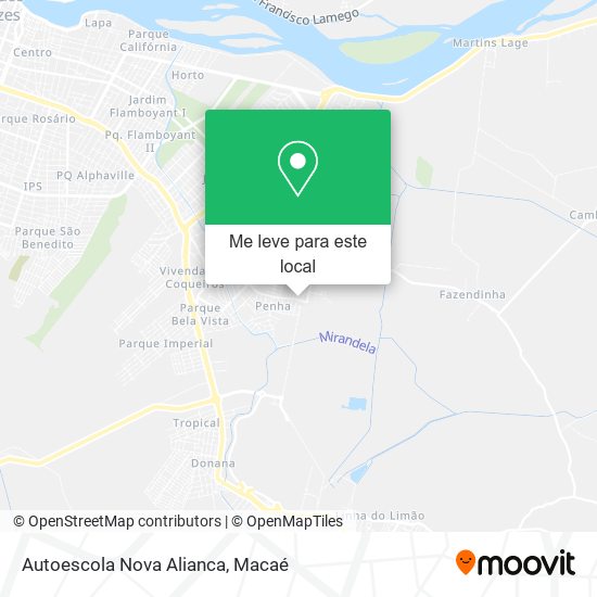 Autoescola Nova Alianca mapa