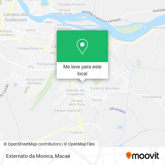 Externato da Monica mapa