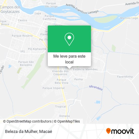 Beleza da Mulher mapa
