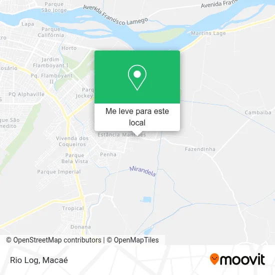 Rio Log mapa