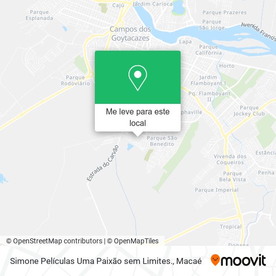 Simone Películas Uma Paixão sem Limites. mapa