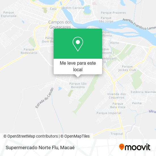 Supermercado Norte Flu mapa