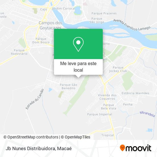 Jb Nunes Distribuidora mapa