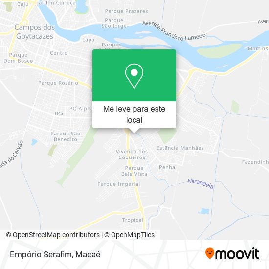 Empório Serafim mapa