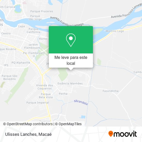 Ulisses Lanches mapa