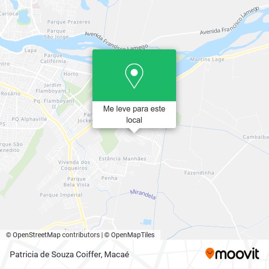 Patricia de Souza Coiffer mapa