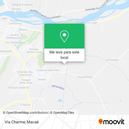 Via Charme mapa