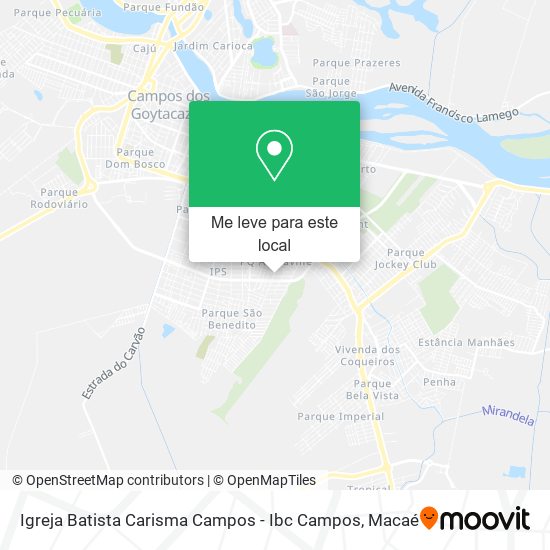 Igreja Batista Carisma Campos - Ibc Campos mapa