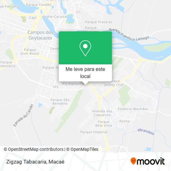 Zigzag Tabacaria mapa