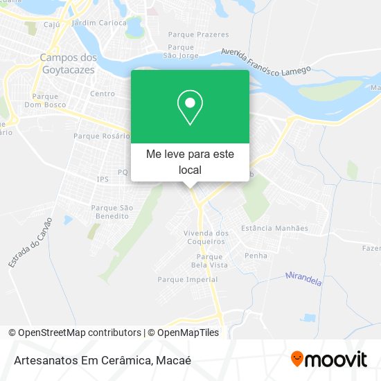 Artesanatos Em Cerâmica mapa