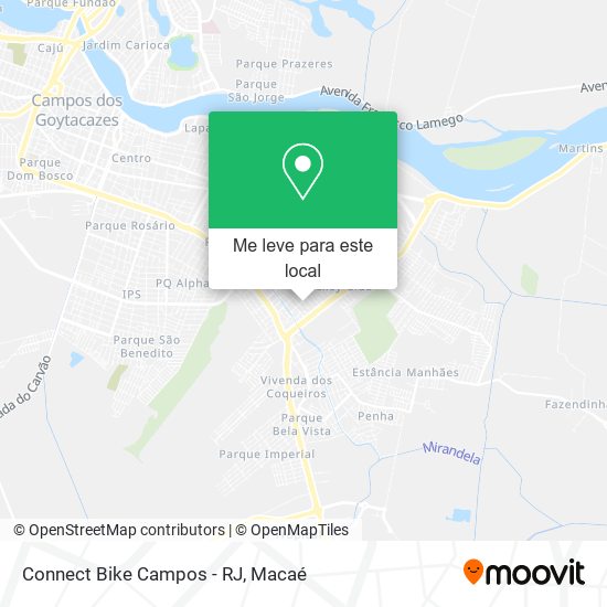 Connect Bike Campos - RJ mapa