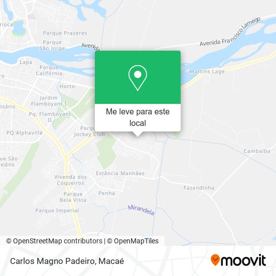 Carlos Magno Padeiro mapa