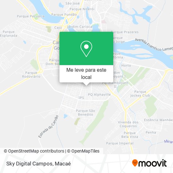 Sky Digital Campos mapa