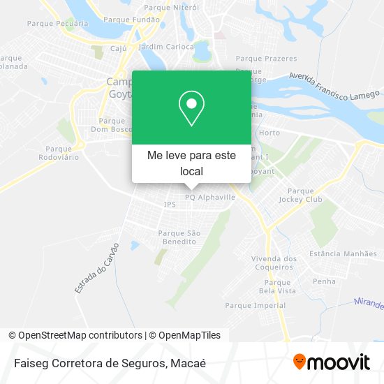 Faiseg Corretora de Seguros mapa