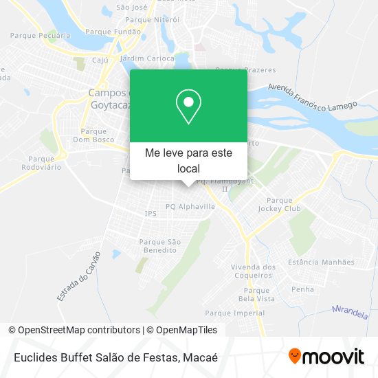 Euclides Buffet Salão de Festas mapa