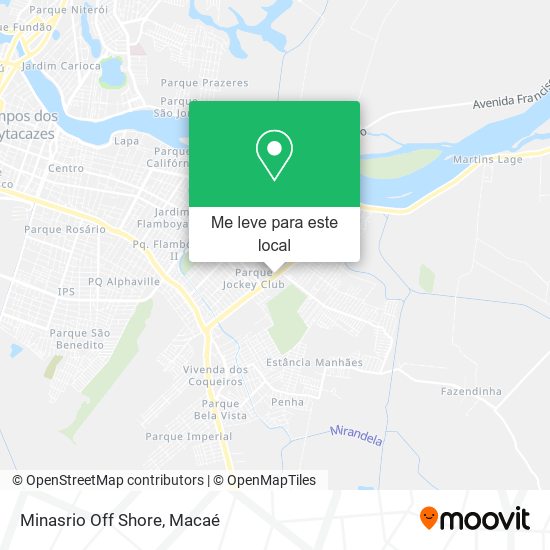 Minasrio Off Shore mapa