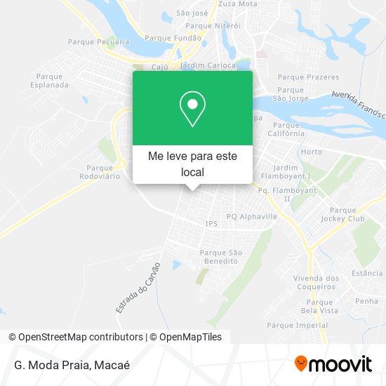 G. Moda Praia mapa