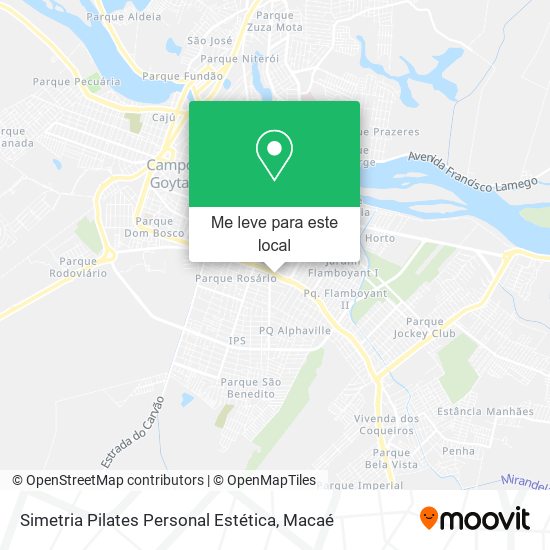 Simetria Pilates Personal Estética mapa