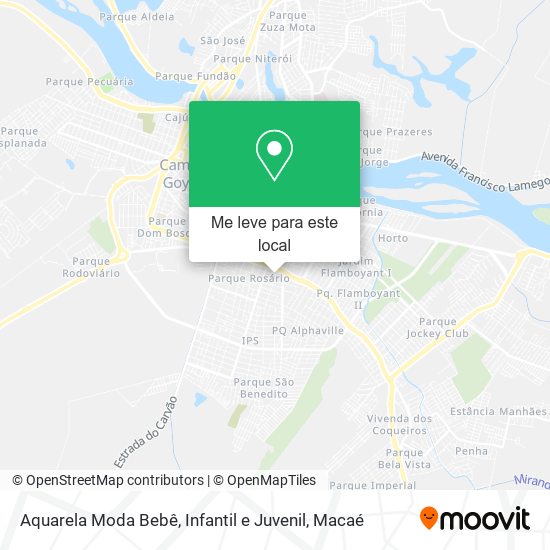 Aquarela Moda Bebê, Infantil e Juvenil mapa