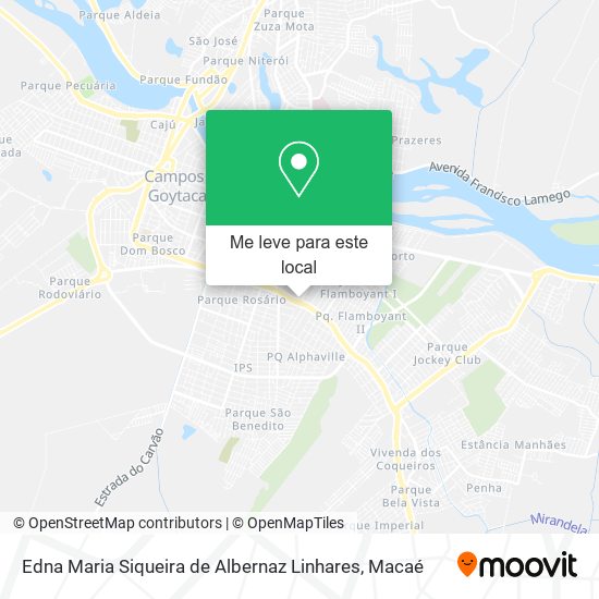 Edna Maria Siqueira de Albernaz Linhares mapa