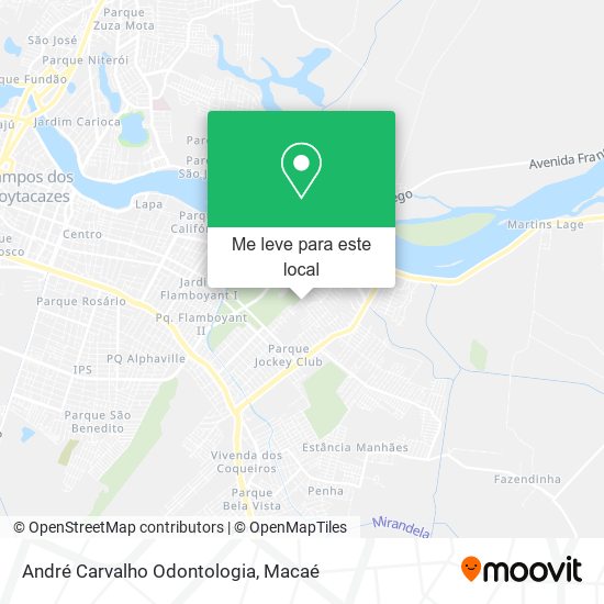 André Carvalho Odontologia mapa