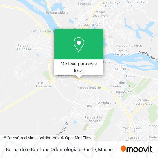 Bernardo e Bordone Odontologia e Saude mapa