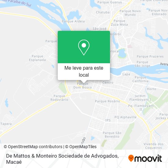 De Mattos & Monteiro Sociedade de Advogados mapa