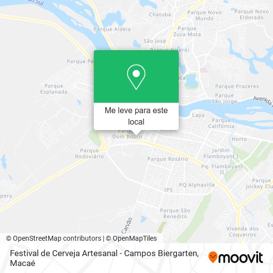 Festival de Cerveja Artesanal - Campos Biergarten mapa