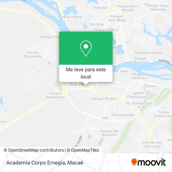 Academia Corpo Ernegia mapa