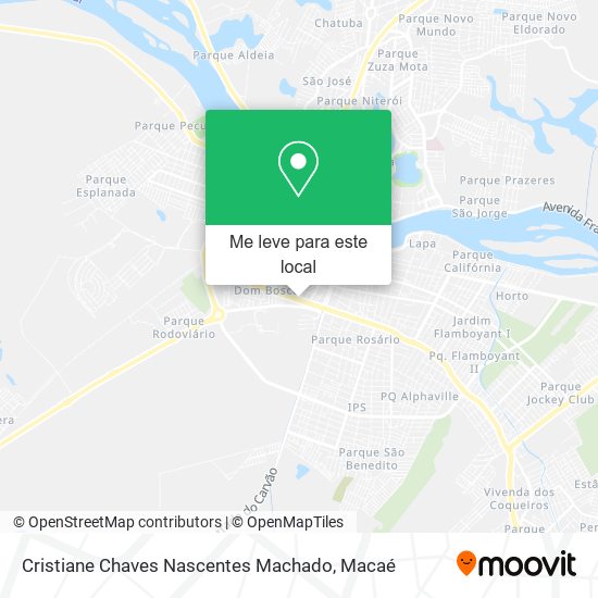 Cristiane Chaves Nascentes Machado mapa