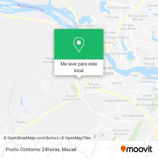 Posto Contorno 24horas mapa